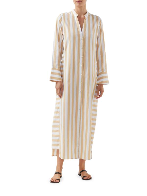 Shop BIRD & KNOLL - Jude Stripe Shirtdress | Saks Fifth