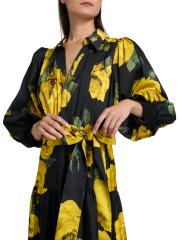 【Alice+Olivia】コーラ・ティアード・ミニ・シャツドレス Alice + Olivia Cora Tiered Mini Shirtdress | Saks Fifth Avenue
