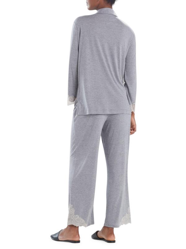 #2: طقم بيجامة شانغريلا الفاخر المكون من قطعتين - أسود