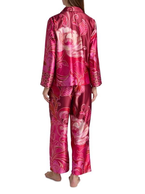 #4: بيجامة شارميوز مطبوعة بالديكور - أحمر