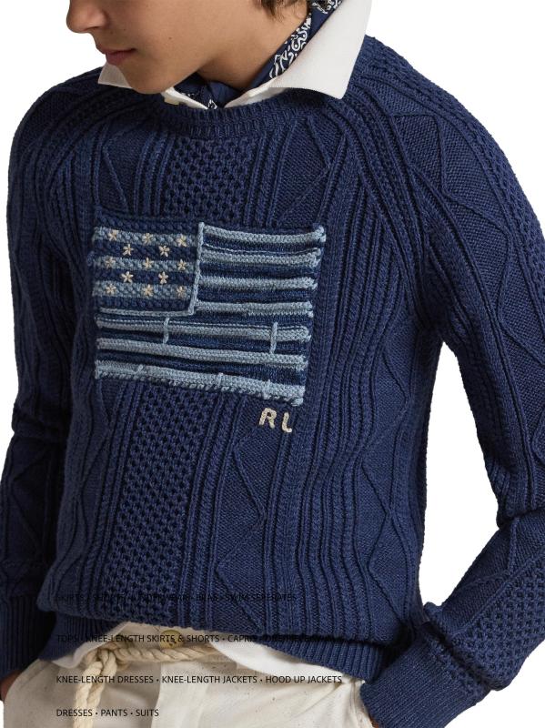 #6: سترة علم باهتة من القطن للأولاد - القوات البحرية