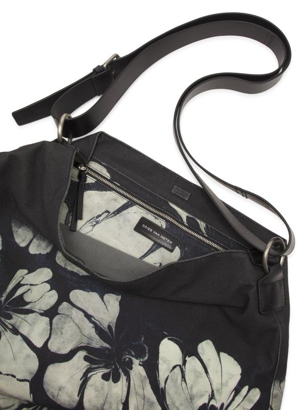 dries van noten 15ss バッグ 刺繍 Shop Dries Van Noten - Suminagashi Flower Print Tote Bag