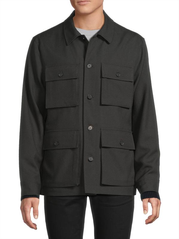 ジャケット・アウター OVERCOAT Tropical Wool Zip-Up Blouson Tropical Wool Zip-up Blouson in Charcoal – OVERCOAT