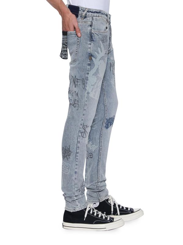 #2: بنطال جينز سكيني من فان وينكل روج جرافيتي - قماش جينز