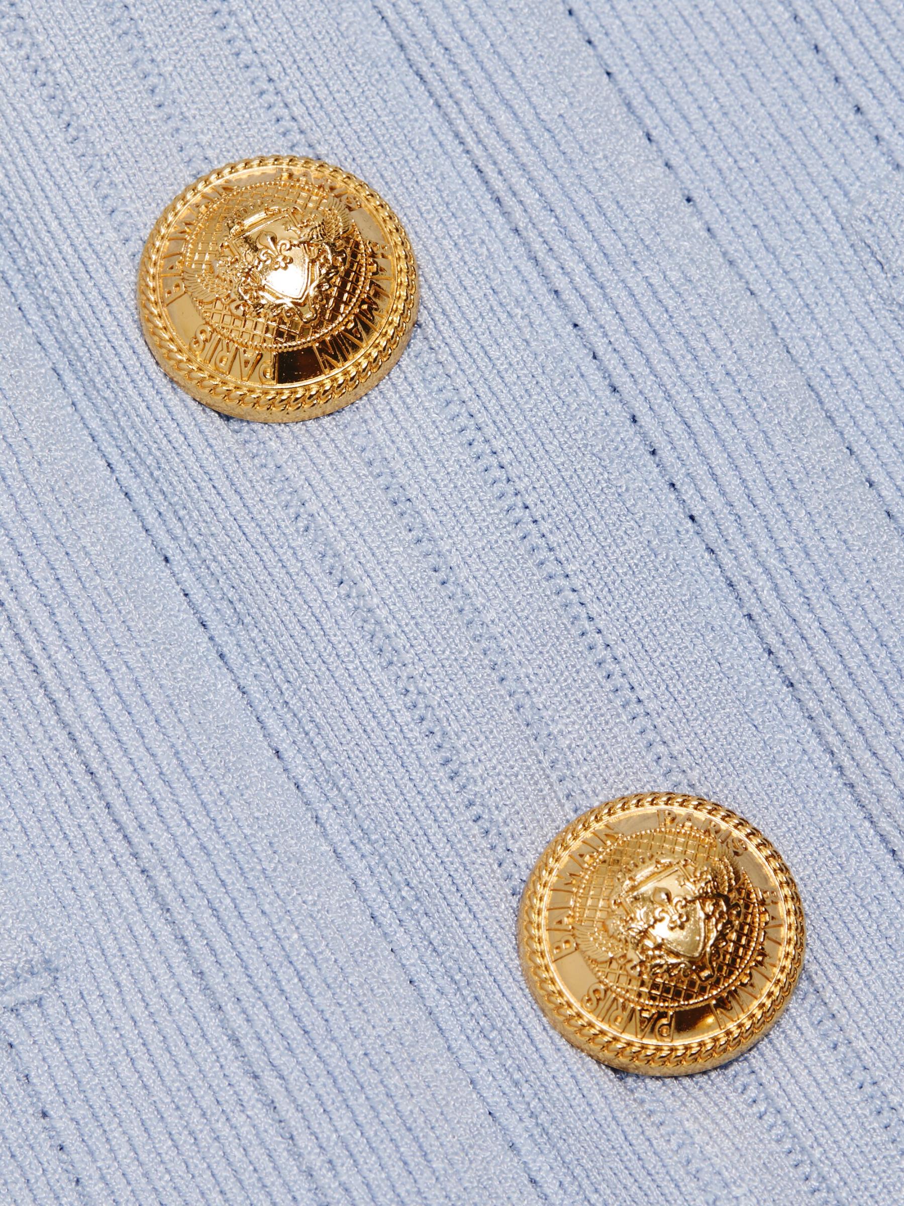 【BALMAIN】ボタン装飾ニットドレス（送料込み） Balmain ボタン ニットドレス | ニュートラル | FARFETCH JP