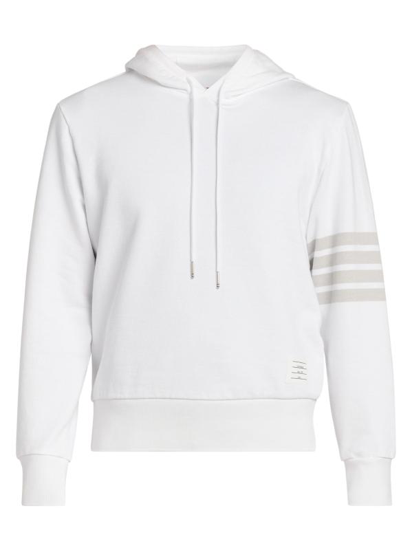 سترة Loopback القطنية المصبوغة بـ 4 أشرطة