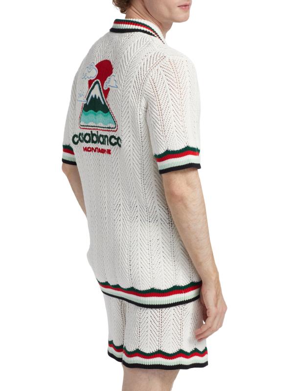 Tシャツ・カットソー Casablanca Casablanca Sporty Faux Crochet Shirt Casablanca Sporty Faux Crochet Shirt | Shopbop