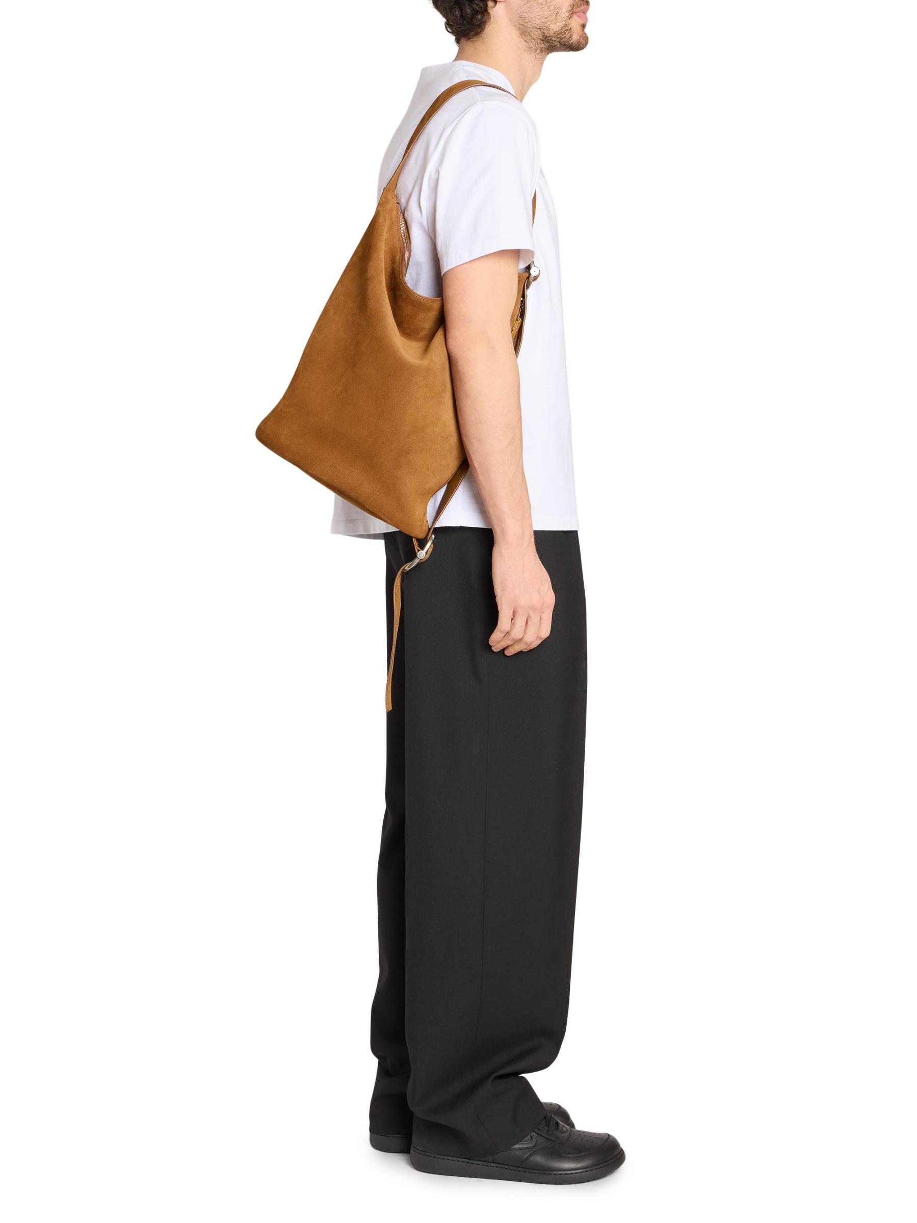 Loewe - ミディアム・ループ・スエード・バケットバッグ をオンライン