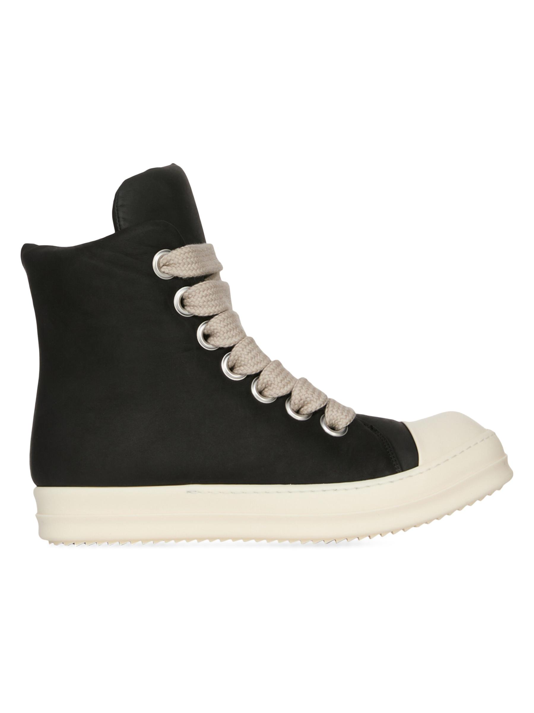 Shop Rick Owens - Jumbo Lace Padded Sneakers | Saks Fifth