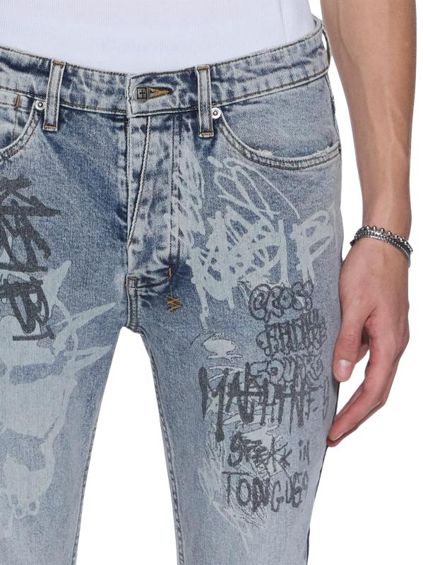 #4: بنطال جينز سكيني من فان وينكل روج جرافيتي - قماش جينز