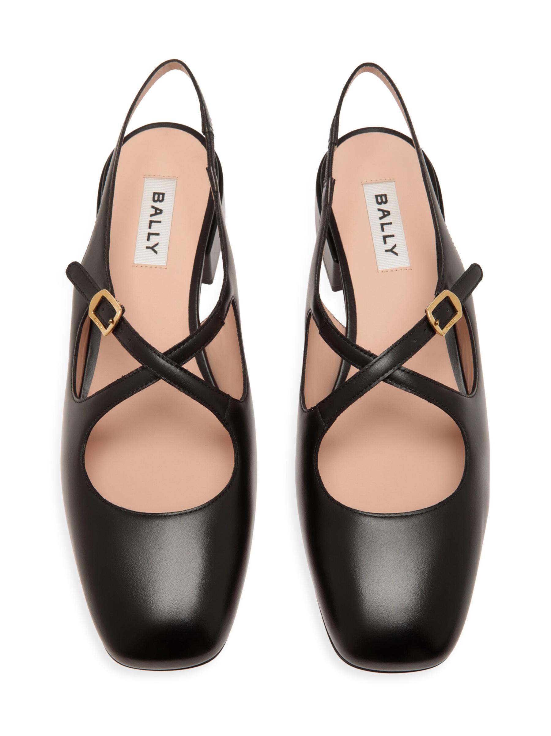 Shop Bally - Blariska 30MM Leather Slingback Pumps | Saks