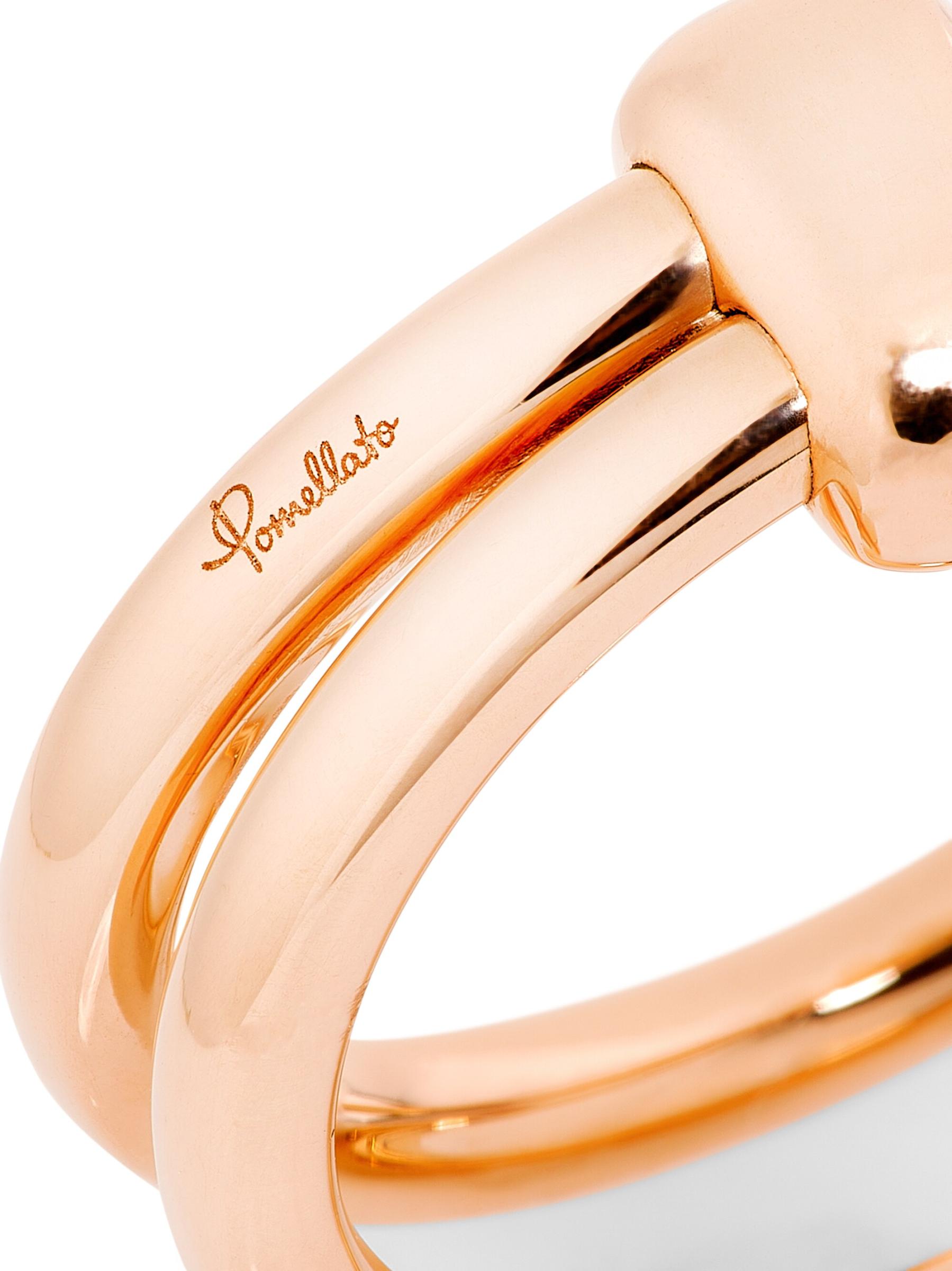 Pomellato - トゥギャザー 18K ローズゴールド リンクド ダブル