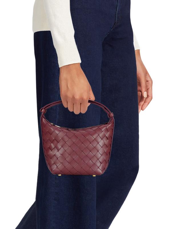 サ*ー様 BOTTEGA VENETAボッテガヴェネタキャンディウォレス ハンド Shop Bottega Veneta - Candy Wallace Intrecciato Leather Top
