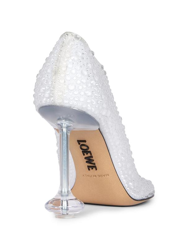 #4: Toy 90MM Rhinestone-Embellished Mesh Pumps - TRANSPARENT