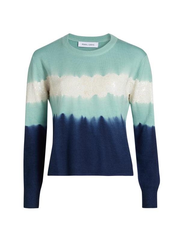 سترة من مزيج الصوف المقلّم بالترتر