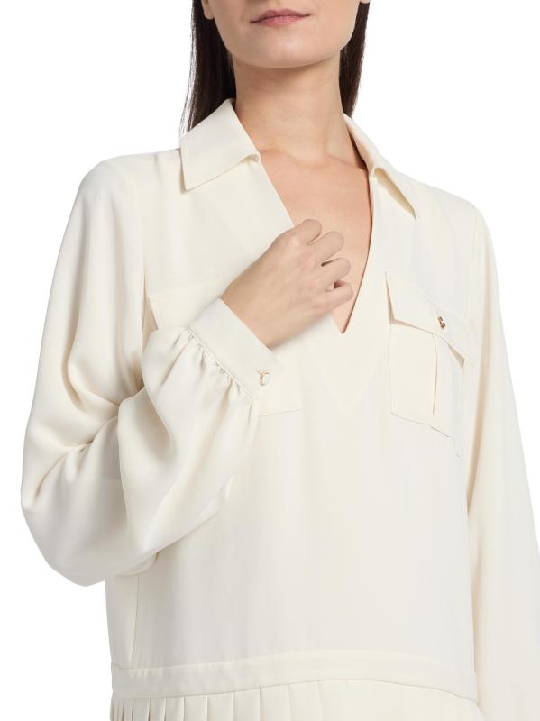 #5: فستان مرسيدس متعدد الاستخدامات مطوي - أبيض الشتاء