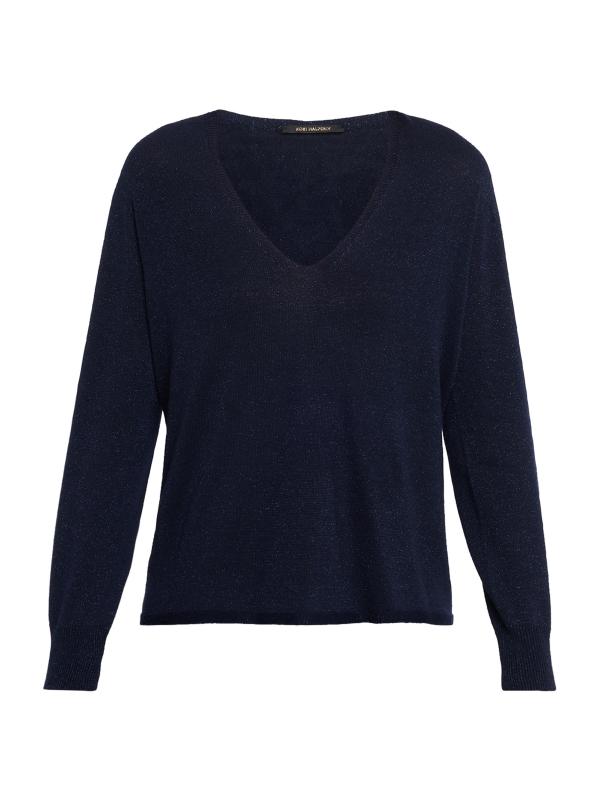 Vinny Wool Shimmer V-Neck Sweater