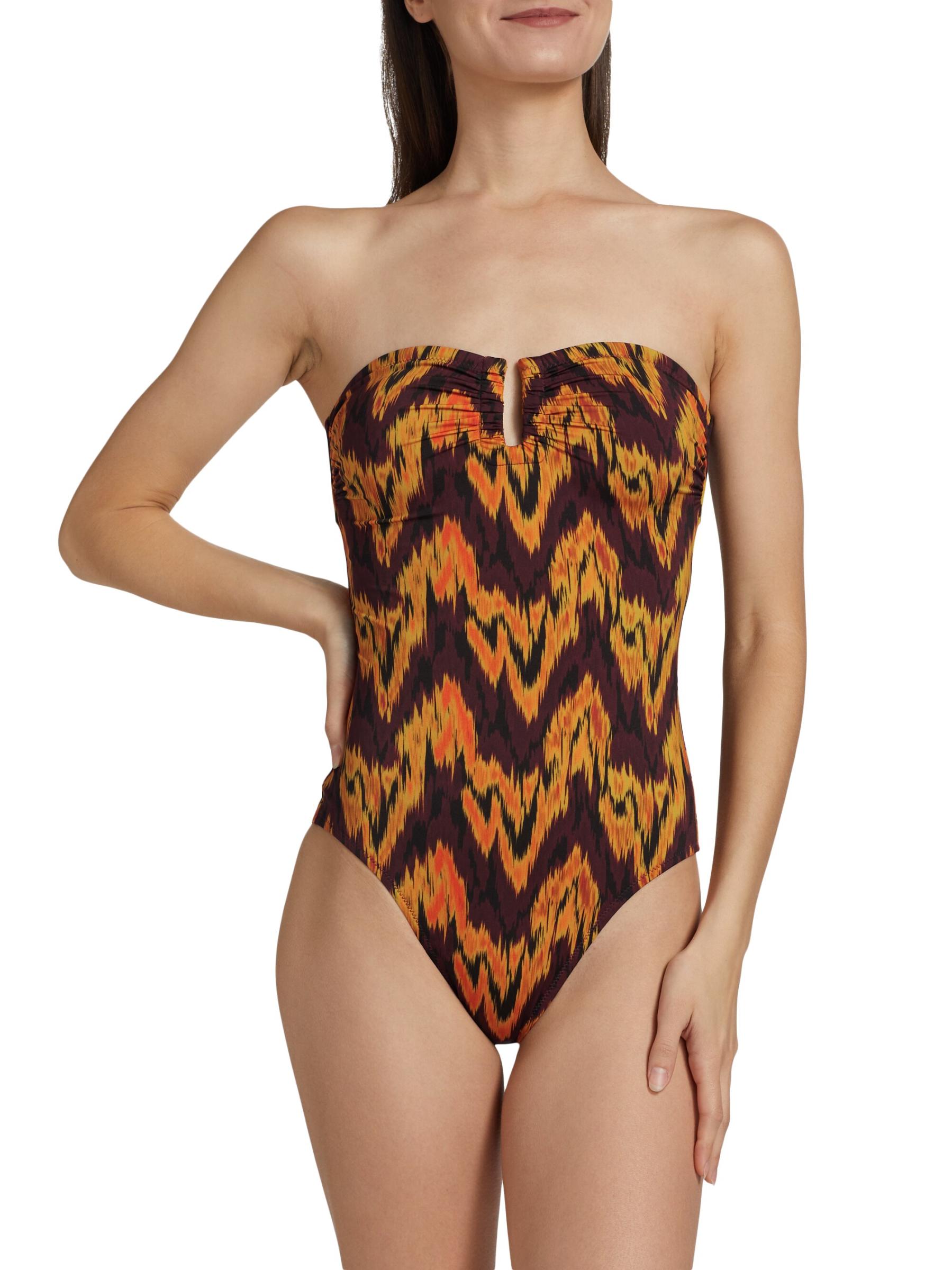 【Ulla Johnson】モントレー ストラップレス ワンピース水着 Monterey Maillot - Noir Black Strapless One-Piece Swimsuit