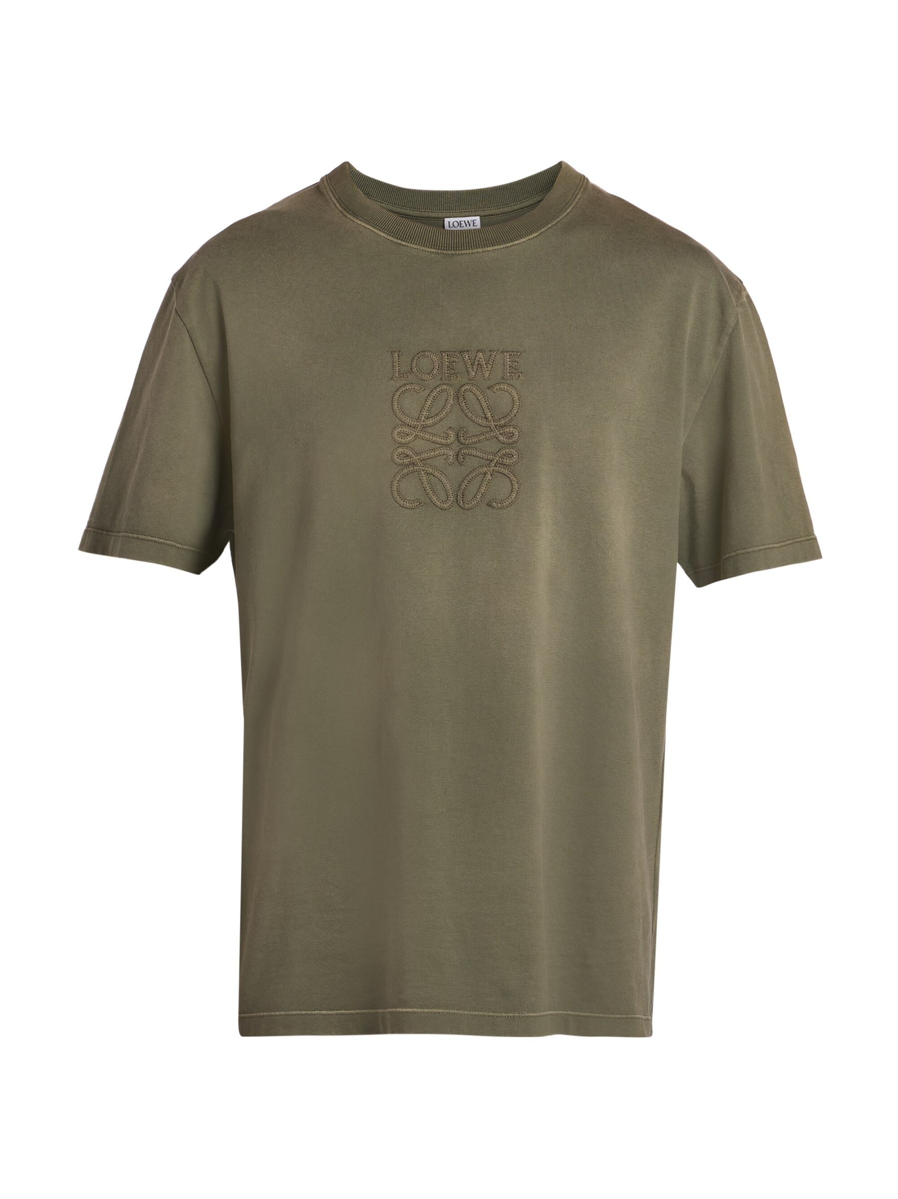 Loewe - 刺繍ロゴ・コットン・ブレンドTシャツ をオンライン購入