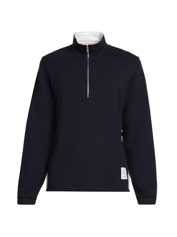 Thom Browne MJT021H00535025 関税送料込 Thom Browne Light Grey 4-Bar Loopback Cotton Sweatshirt