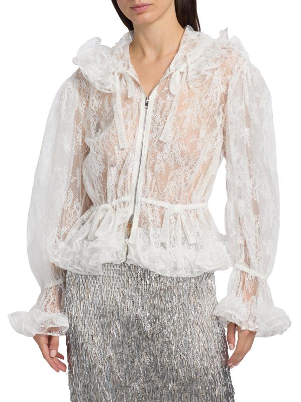 #2: جاكيت إليسا بتصميم مزهّر من الدانتيل - عاجيي
