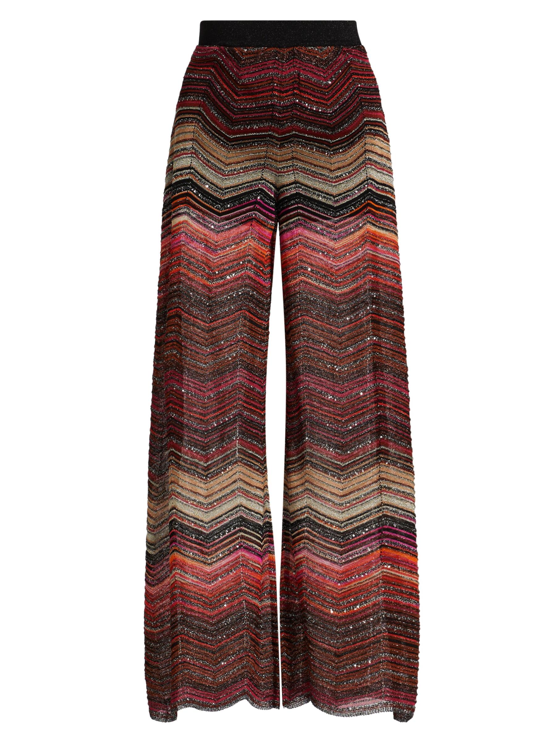 MISSONI★素敵!メタリックニットブーツカットパンツ Missoni - メタリック・ジグザグ・ニット・パンツ をオンライン