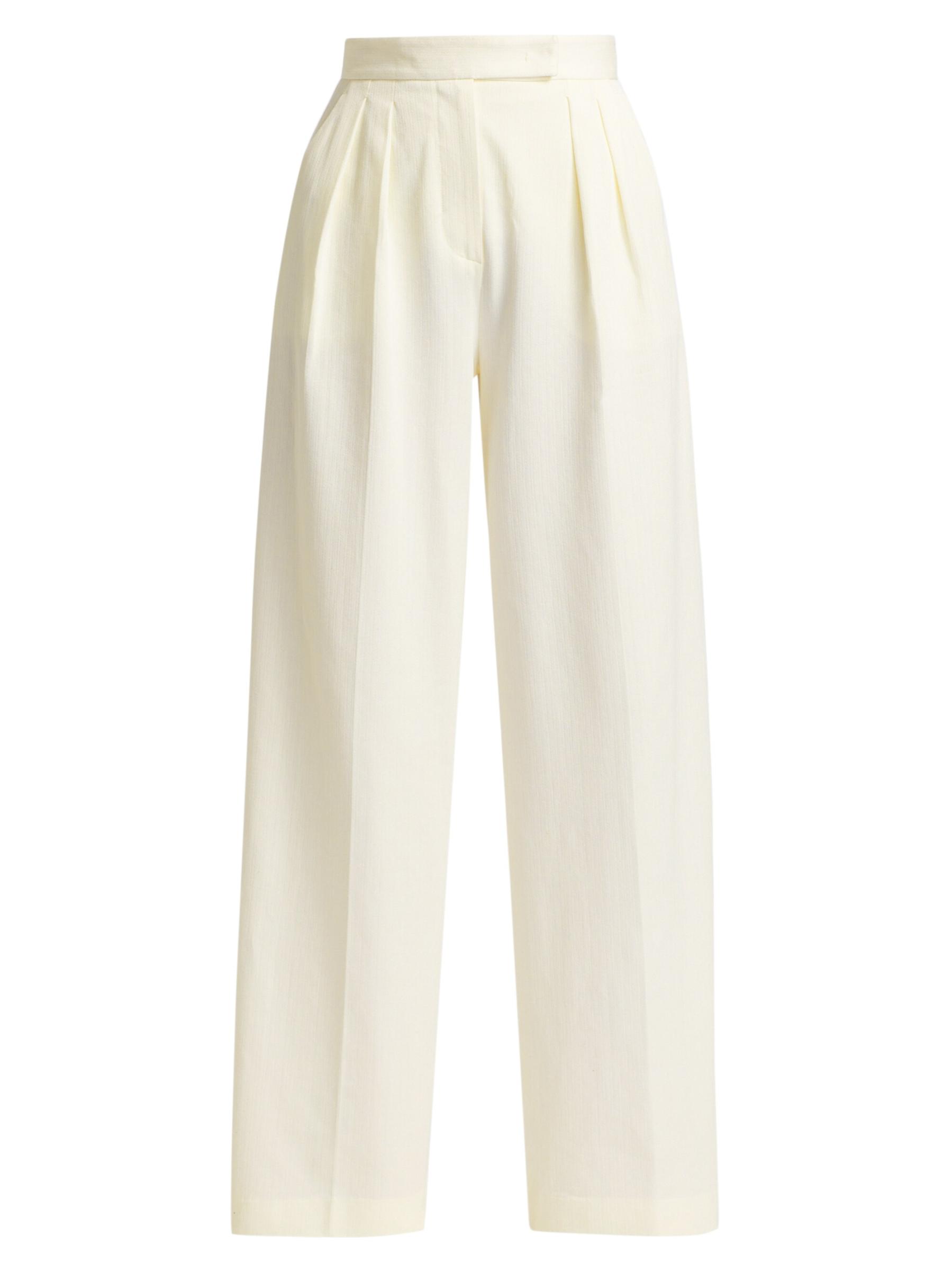 【Max Mara】プリーツ cadyワイドレッグパンツ Max Mara - チェンツィア・プリーツ・ワイドレッグ・パンツ を