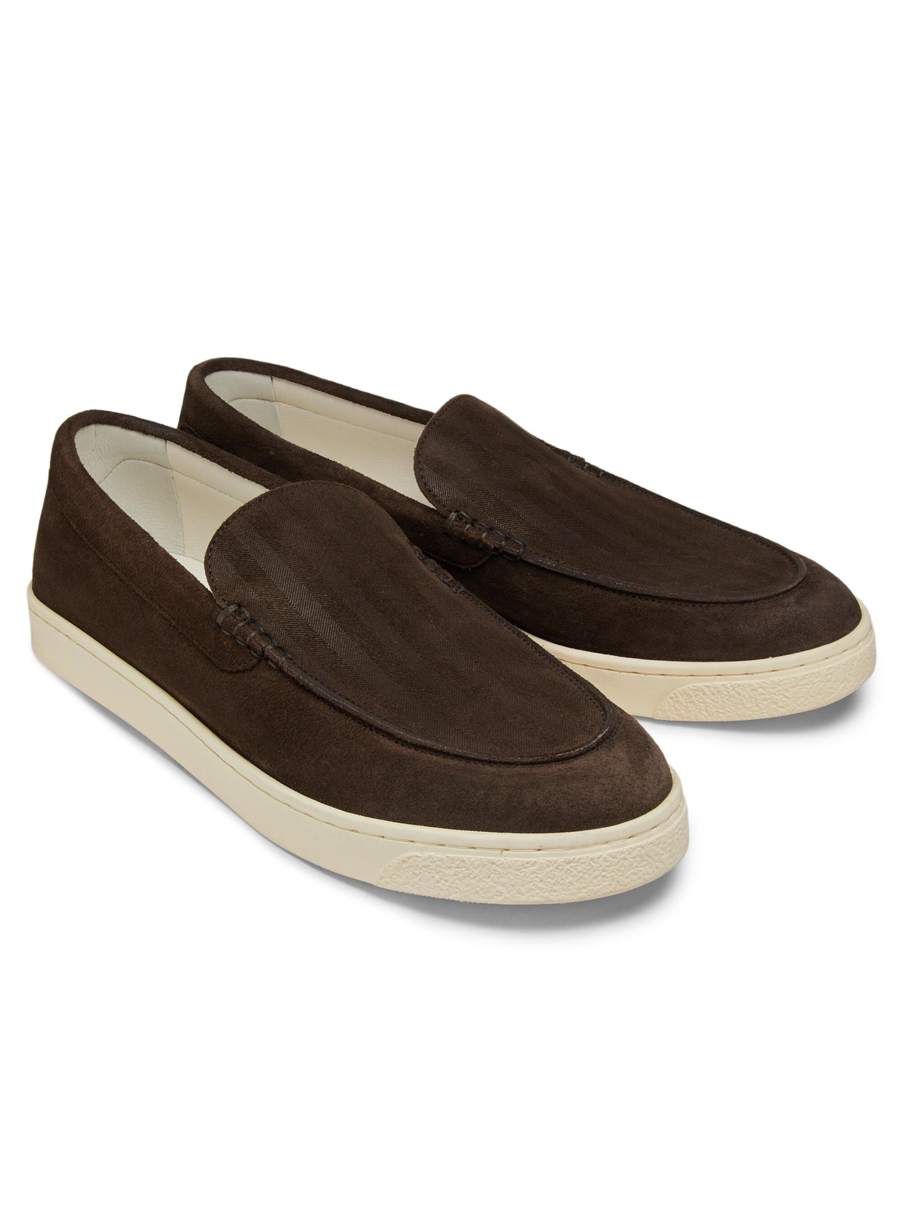 Brunello Cucinelli - レザースリップオンローファー を