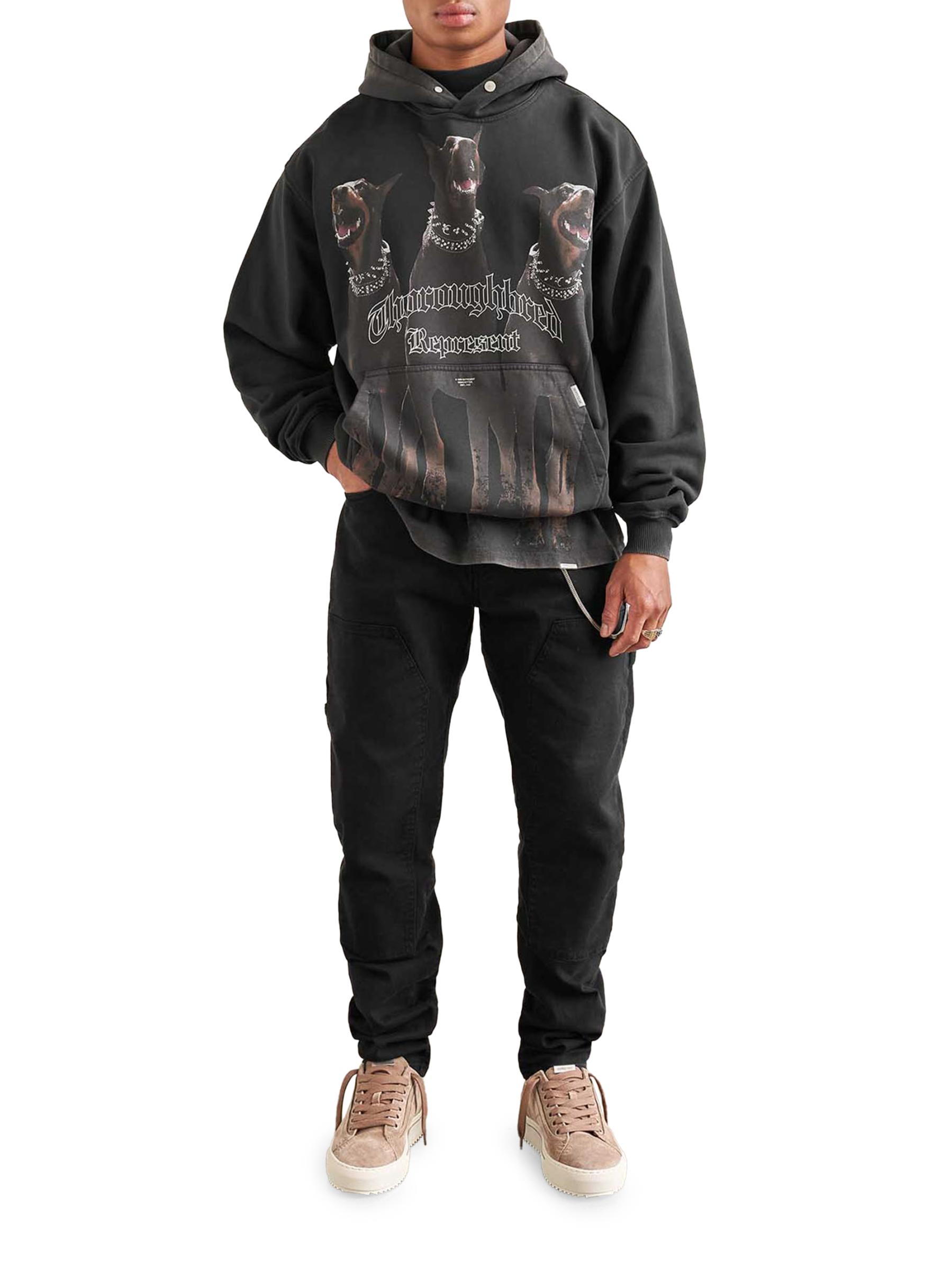 【送料込】REPRESENT_Thoroughbred Hoodie Represent Thoroughbred Hoodie | Black | FARFETCH CA