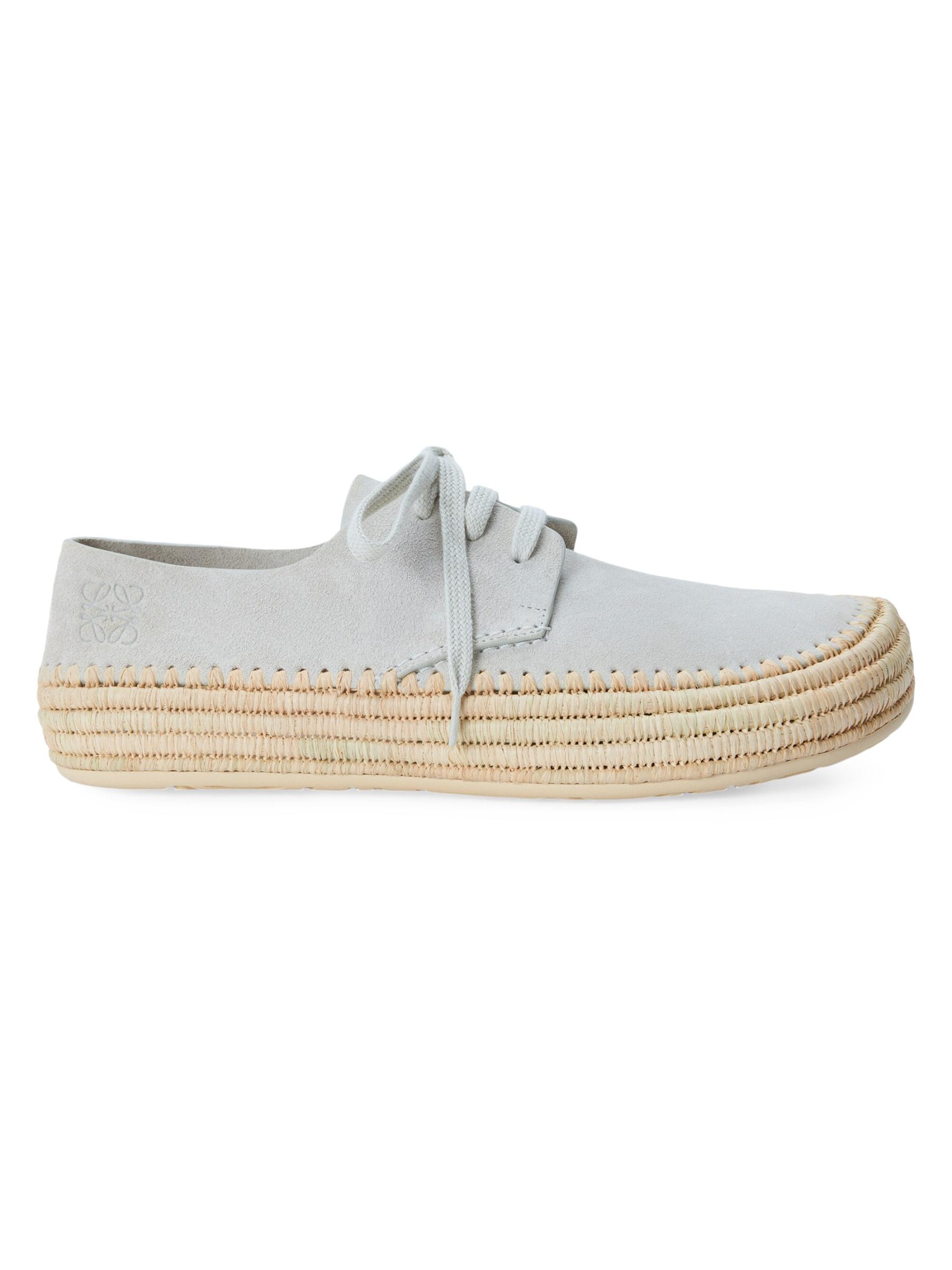Shop Loewe - Rio Suede Lace-Up Espadrilles | Saks Fifth