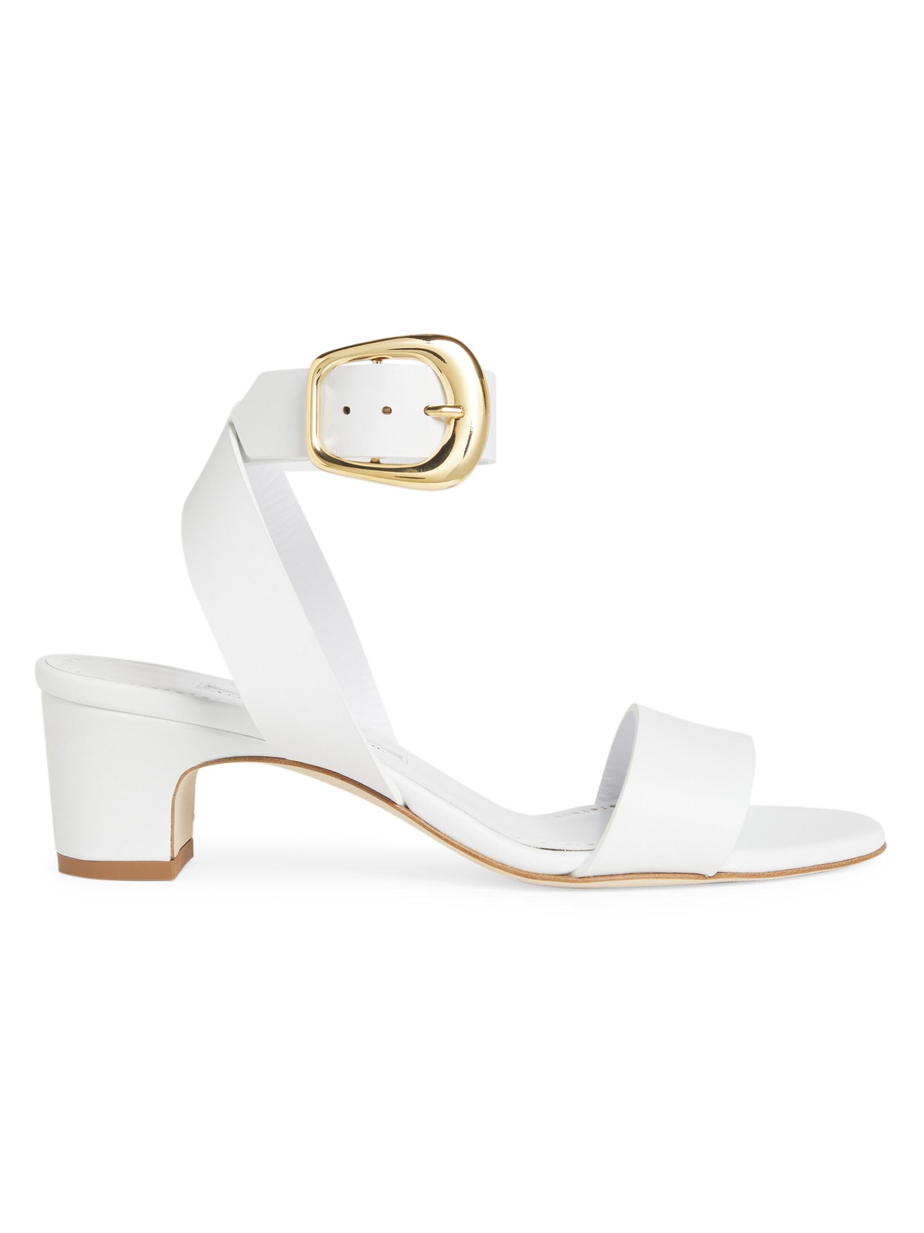 Manolo Blahnik - ブルータス 50MM レザーサンダル をオンライン