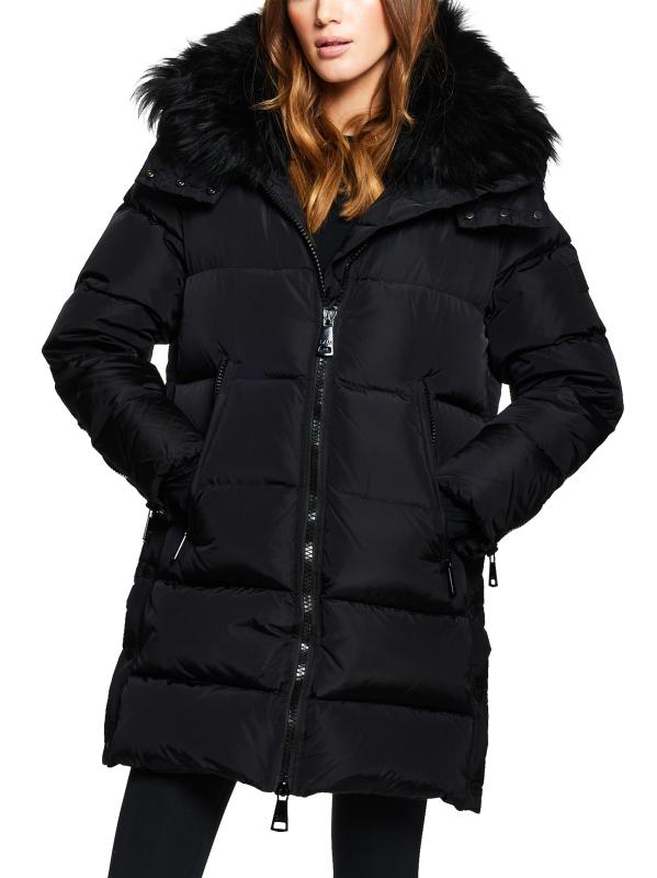 Addison Shearling-Trimmed Down Coat