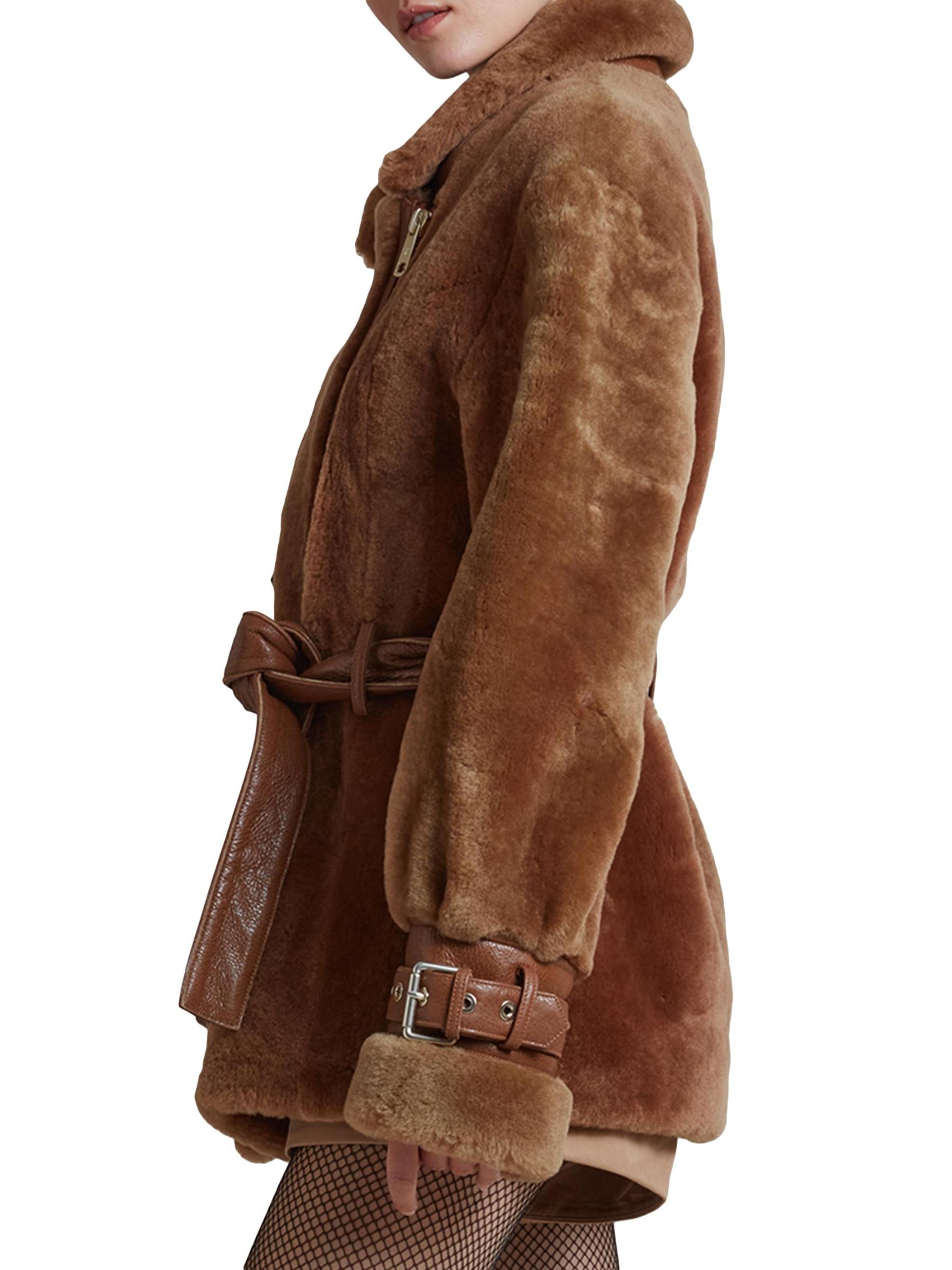 Shop Nicole Benisti - Elizabeth Shearling Belting Jacket | Saks