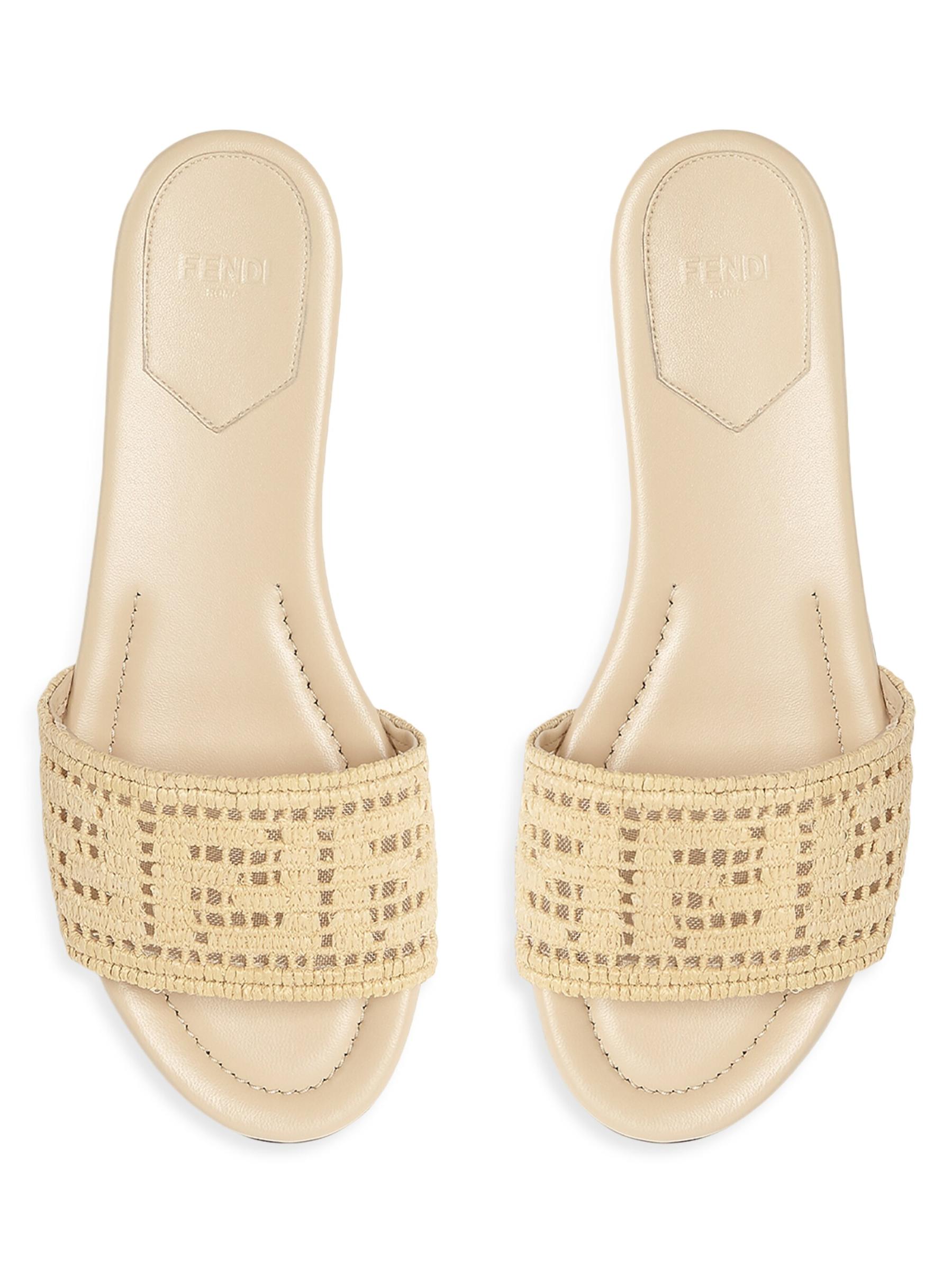 サンダル・ミュール FENDI Fendi Sunshine Slide in the alley FENDI FEEL SANDALS フェンディ スライドサンダル 8X8647NA7