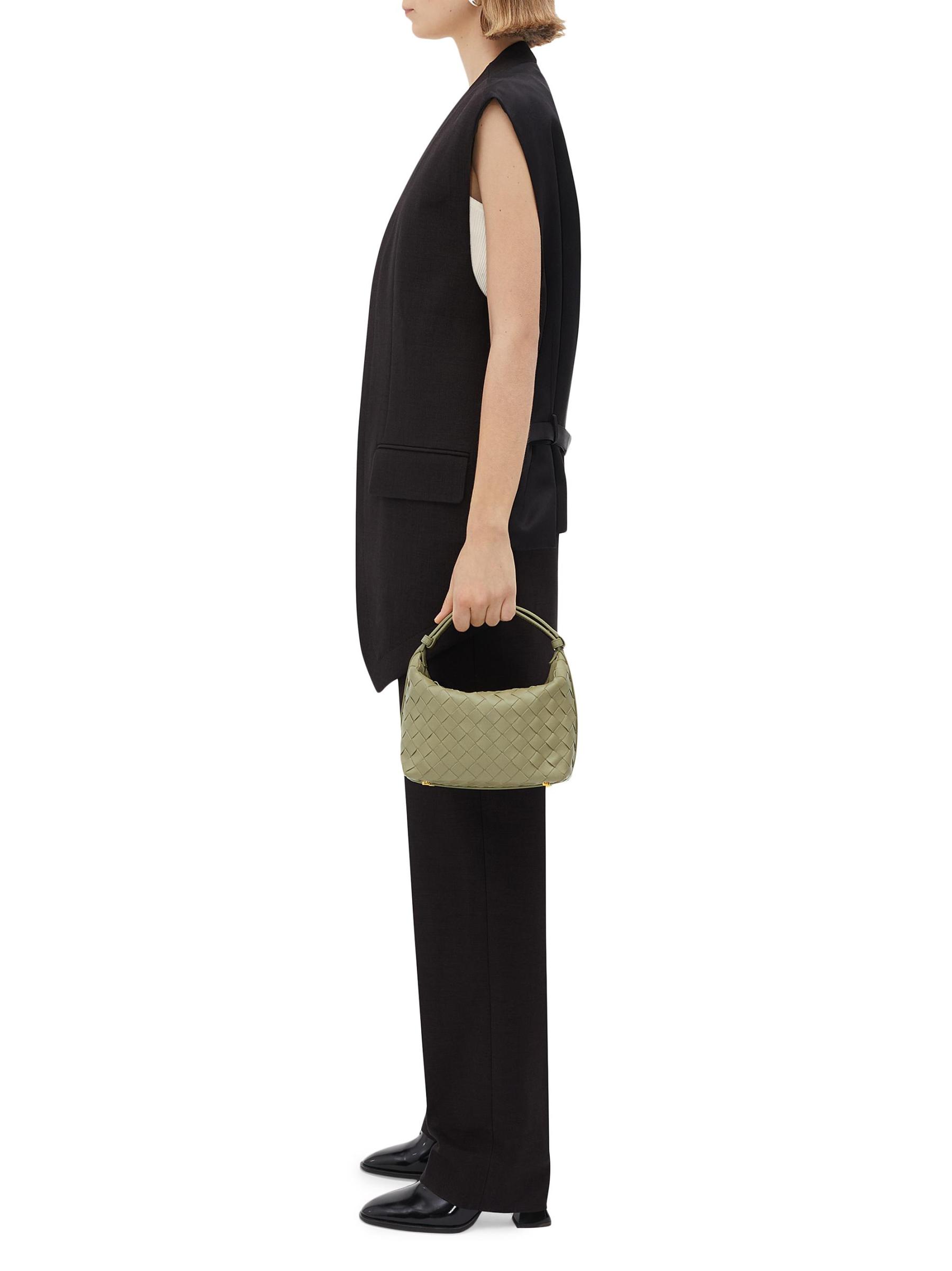 Shop Bottega Veneta - Mini Wallace Leather Top-Handle Bag