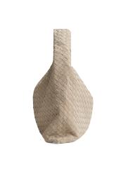 Shop Bottega Veneta - Large Hop Intrecciato Suede Hobo Bag