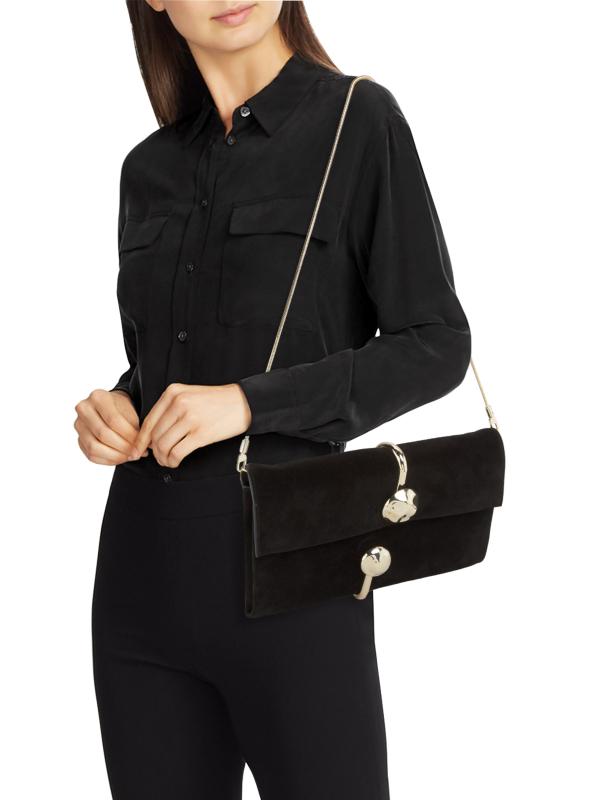 【日本入手困難】Suede handbag with tassels ハンドバッグ アルカン ハンドバッグ フォーマル 冠婚葬祭 慶弔両用 日本製