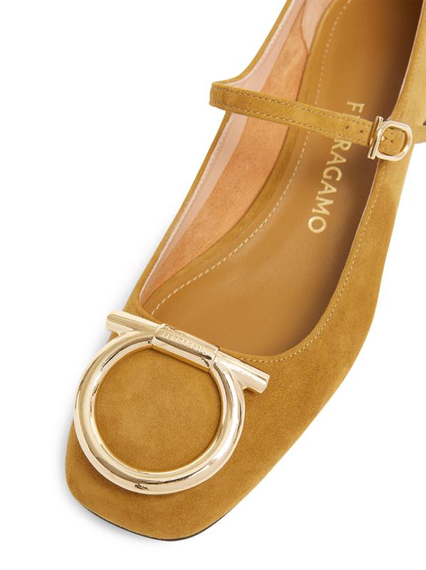 #4: أحذية باليرينا المصنوعة من الجلد المدبوغ من ماري غانسيني - بني متوسط