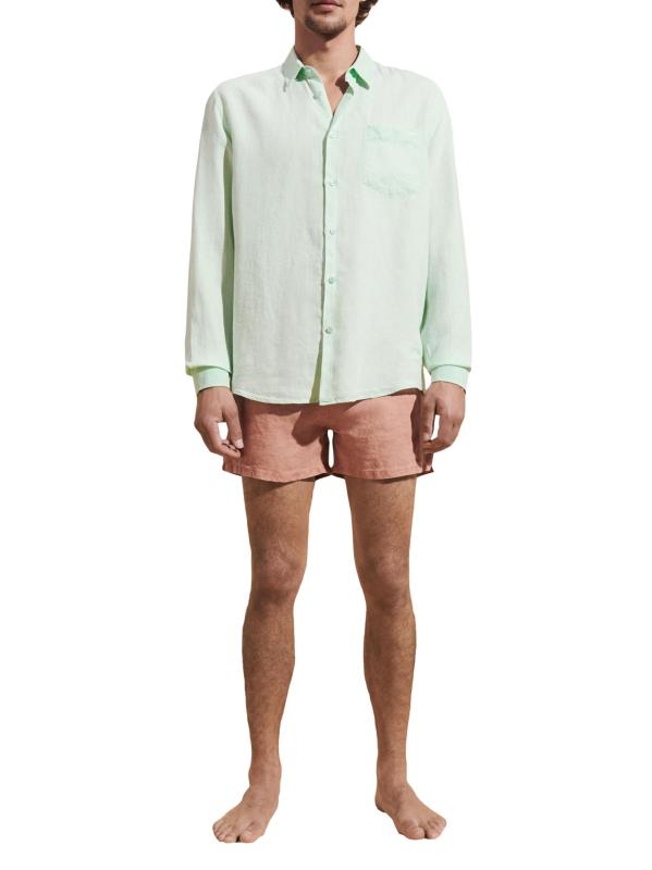 #5: قميص كاروبيس من الكتان - أخضر