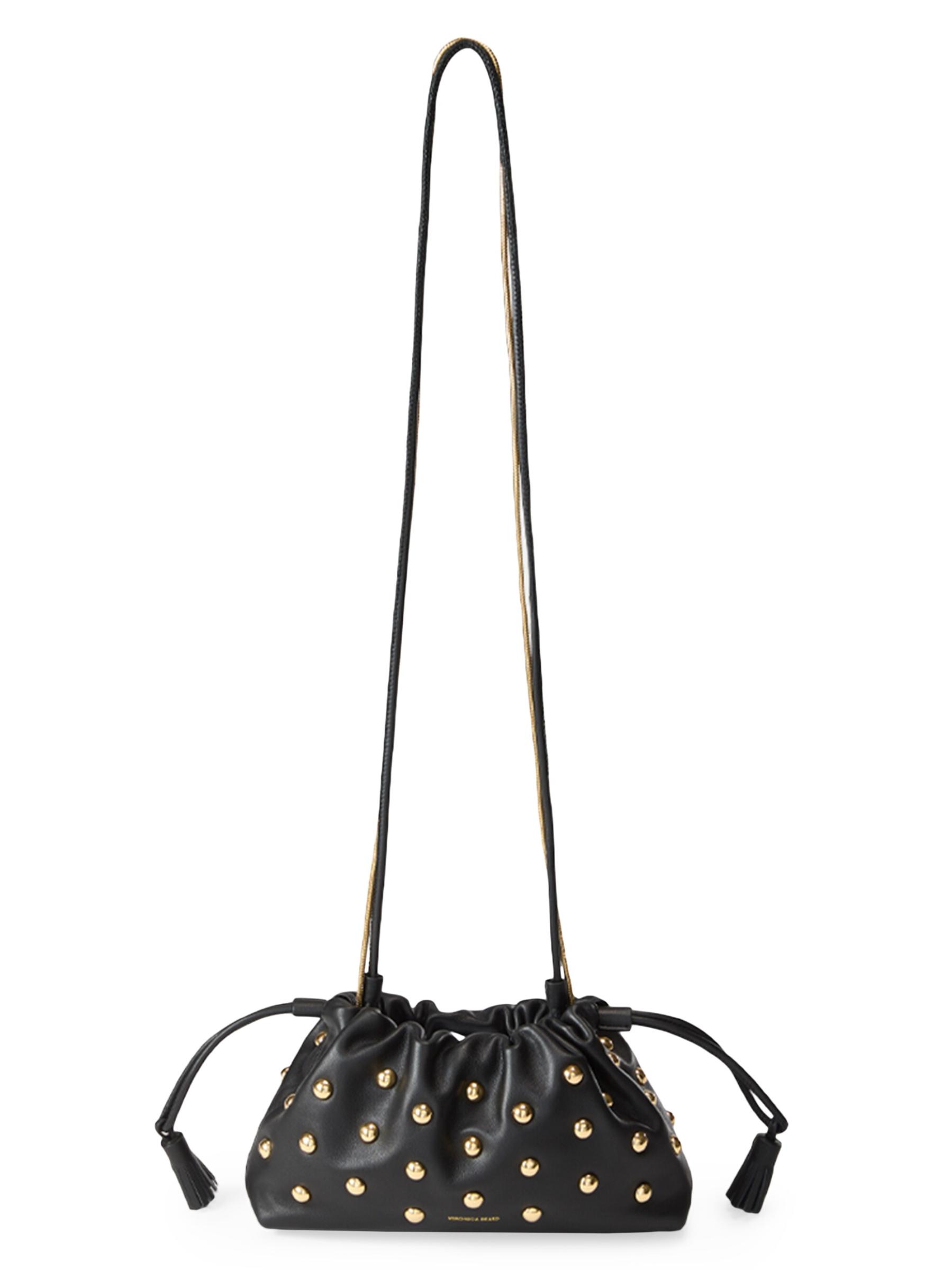 Shop Veronica Beard - Stash Small Studded Leather Clutch
