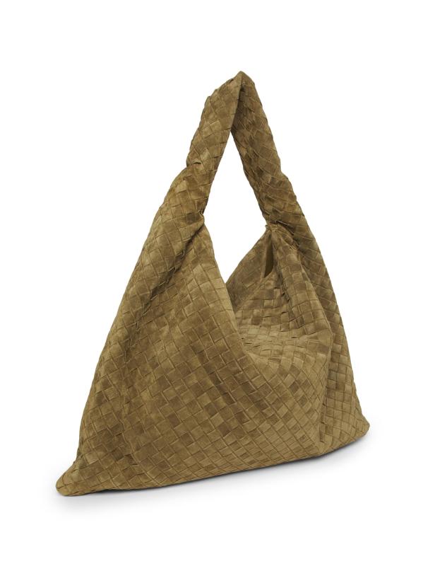 #3: حقيبة هوبو من الجلد المدبوغ بتصميم هوب كبير - MUD BRASS