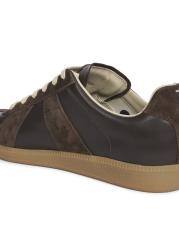 Shop Maison Margiela - Replica Leather Low-Top Sneakers