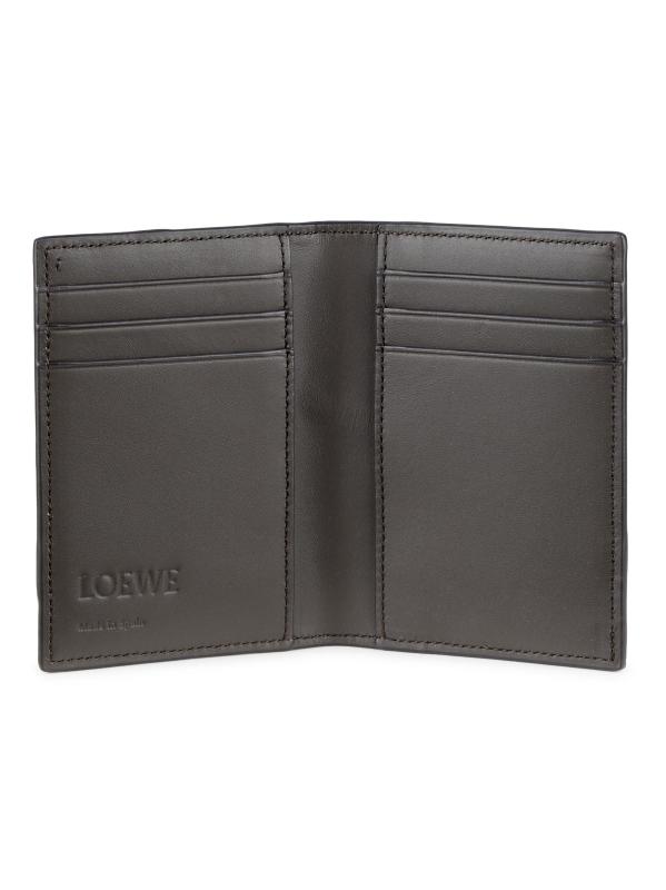 #2: حامل بطاقات مزدوج الطيات من مزيج من الجلد من Puzzle Edge - أزرق أسفلت رمادي ستورم