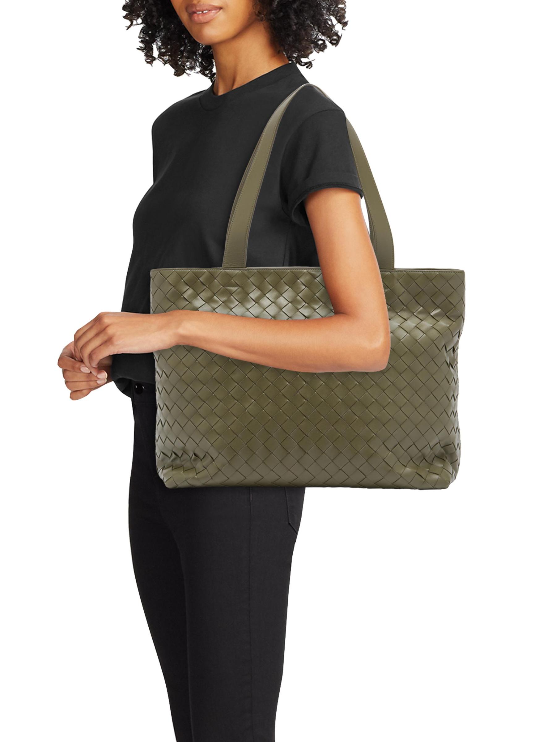 Bottega Veneta - スモール イントレチャート ジップ トートバッグ を