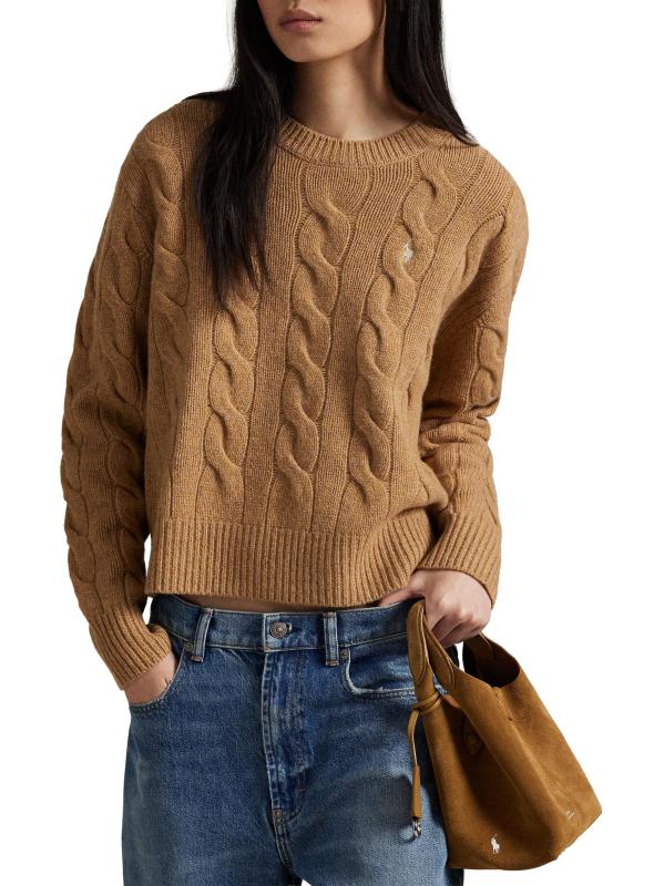 #2: حقيبة بولو بلاي الصغيرة من الجلد المدبوغ - أسمر