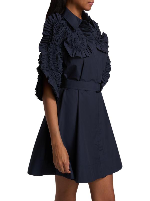 #3: قميص جيدني سبيرال مكشكش صغير - الياقوت العميق