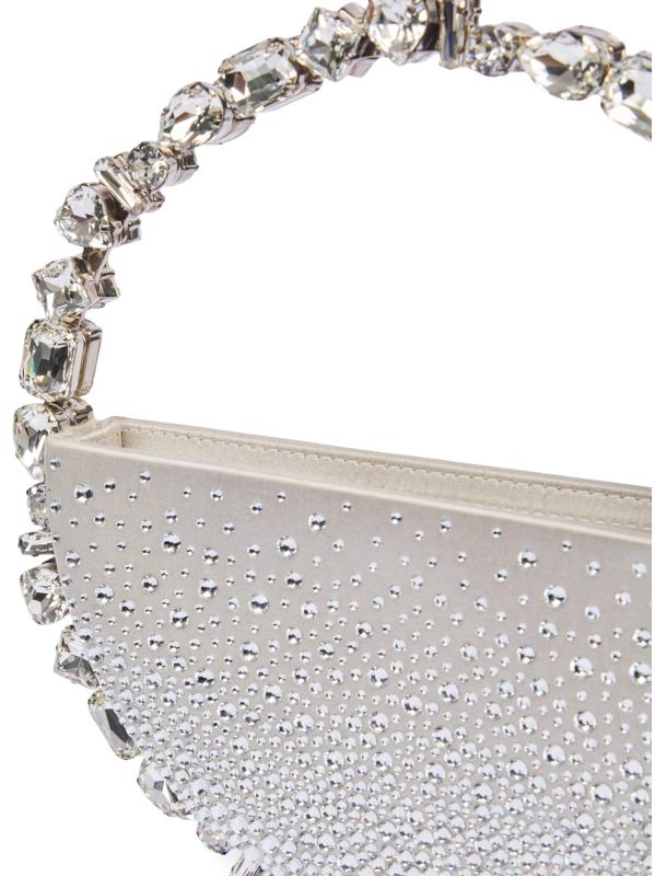 #6: حقيبة تاليا إترنيتي من الساتان مزيّنة - فضة