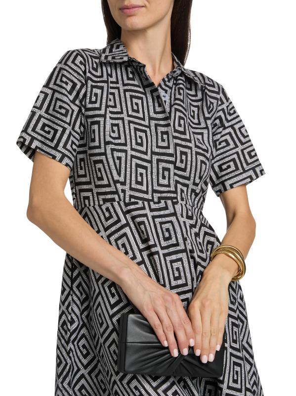 #5: فستان ماكسي من القطن بطبعة Feyi - بلاك مالتي