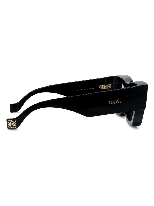 【LOEWE】Paulas Ibiza スクエア サングラス ブラック Loewe PAULA'S IBIZA サングラス - Shiny Black & Smoke | FWRD