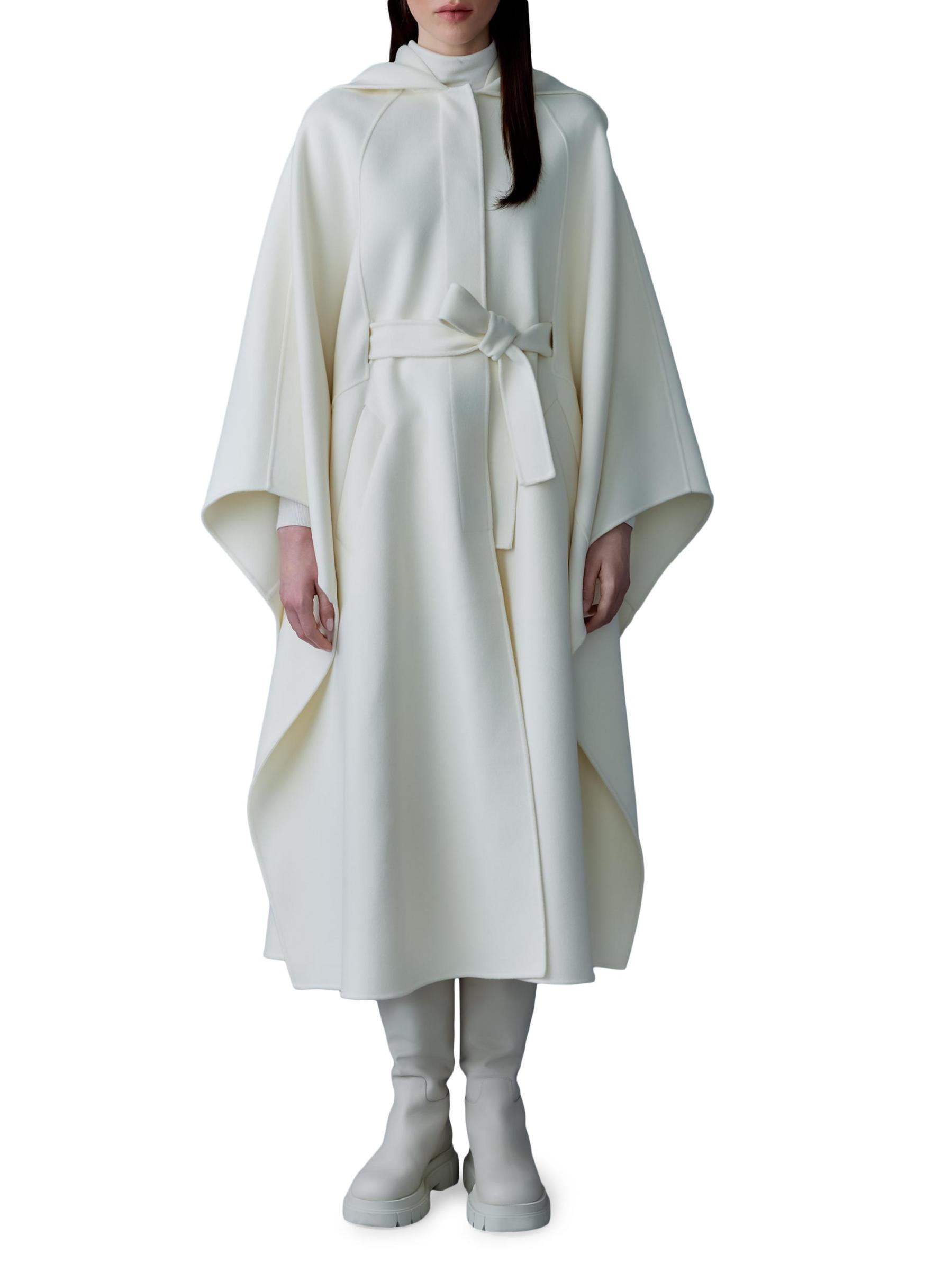 Shop Mackage - Kirstyn Double-Face Wool Cape Coat | Saks